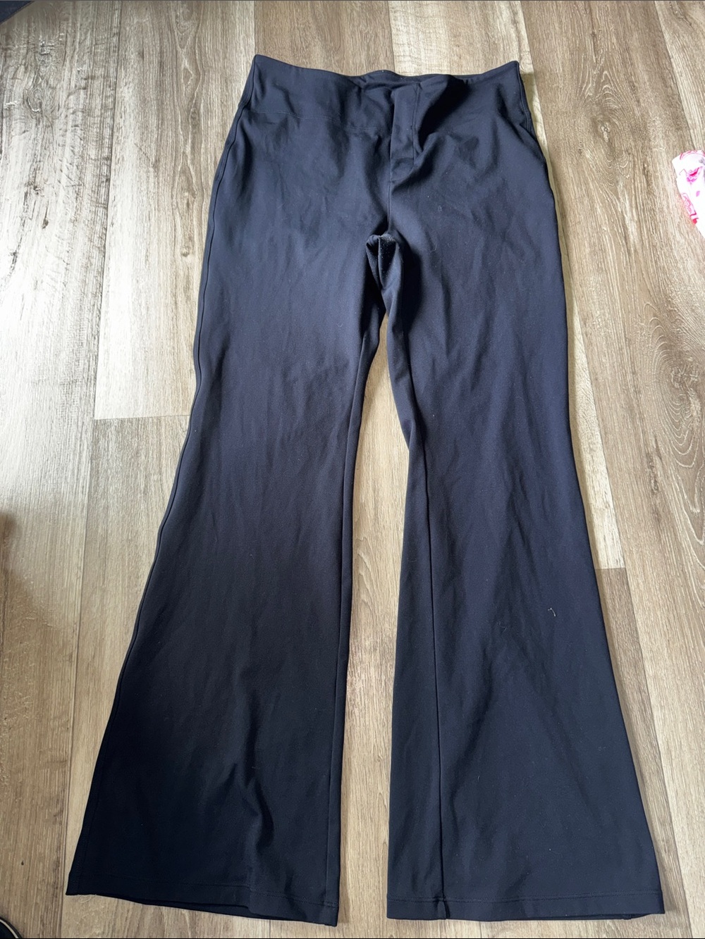 Black Flared Stretch Pants